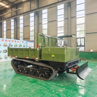 Dumper sur chenilles 10 tonnes avec moteur Yuchai, haute puissance, certifié CE EPA ISO, transporteur sur chenilles robuste pour les appels d'offres internationaux