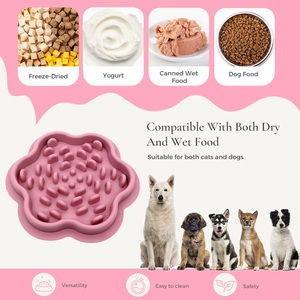 Comedero Lento de Silicona para Perros y Gatos, Tapete para Lamer para Gatos, Grado Alimenticio, Sin BPA, Comedero con Forma de Flor, Laberinto, Anti-Asfixia - Product Image 3