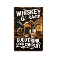 Plaque murale en métal rustique vintage avec slogan amusant sur le thème du rhum et crâne de pirate, décoration en étain pour pub, taverne, bar, ornement mural