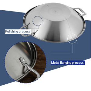 Ensemble de casseroles chinoises à deux parfums, <span class=keywords><strong>Wok</strong></span> avec poignées en acier inoxydable, casseroles plates, pour la cuisine, le Restaurant, l'hôtel, la maison - Product Image 5