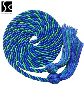 Cordons de graduation bicolores bleu royal/noir avec glands de graduation Cordons d'honneur de graduation - Product Image 5
