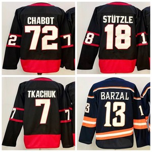 Maillots de hockey cousus pour hommes 7 Brady Tkachuk 18 Tim Stutzle 72 <span class=keywords><strong>Thomas</strong></span> Chabot 13 Mathew Barzal - Product Image 1