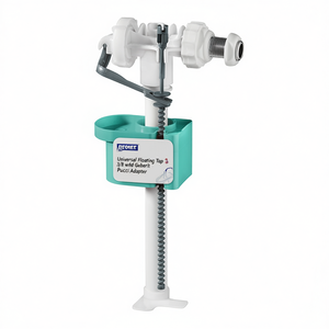 Robinet flottant universel 3/8 avec adaptateur Geberit Pucci pour accessoires de robinetterie de salle de bain - Product Image 3