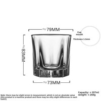 Libbey vente en gros verre pentagonal large bouche whisky verre à liqueur tasse renforcée fond épais jus lait eau Verre a Boire