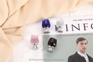 CY-01.03 Chengyu cristal diamant bouton poignée moderne meubles poignée armoire commode tiroir porte boutons OEM/ODM - Product Image 3