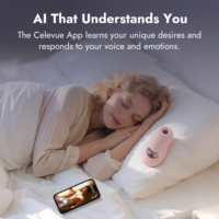 Celevue Aura Air-V450 Medizinisches Silikon-Intim-Massagegerät für Frauen mit Mehreren Modi und Rhythmen, IPX6 Wasserdicht, KI-Szenarien-Vibrator