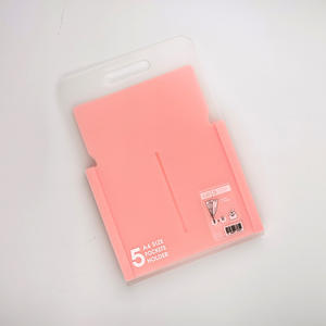 Fournitures de papeterie en gros coréennes couleur bonbon organisateur de fichiers extensibles PP sac de documents étanche de grande capacité - Product Image 5