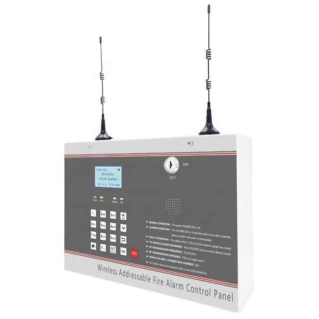 Fire Alarm System Wireless Addressable Fire Alarm Control Panel from Manufacturer