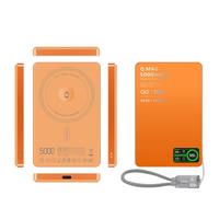 3-en-1 10000mAh Banco de energía de aleación de aluminio de alta capacidad Vidrio templado Salida inalámbrica de 20W Función magnética Estación de energía rápida