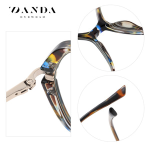 Danda Eyewear Lunettes octogonales à monture complète anti-lumière bleue unisexe, monture légère en TR90 tj873 - Product Image 3