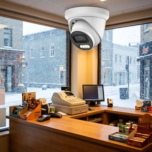 กล้องโดมโลหะ POE 4K 8MP IP66กันน้ำระบบเตือนภัยไฟคู่ระบบเสียงสองทางระบบรักษาความปลอดภัยในเวลากลางคืน CMOS - Product Image 5