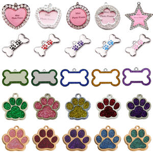 Оптовые персонализированные бирки для животных: именные бирки для собак и кошек с гравировкой, маленькие, блестящие, с отпечатком лапы - Product Image 4