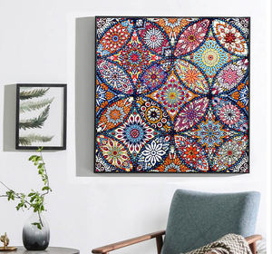 Dipinto Diamante 5D <span class=keywords><strong>Mandala</strong></span> Fiore, Pittura Diamante Fai-da-Te con Forma Speciale, Foto Personalizzata - Product Image 3