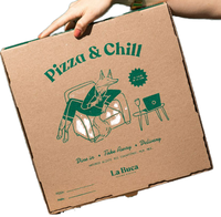 Boîtes à pizza carrées rigides en carton ondulé, personnalisées avec logo de restaurant, écologiques, avec pelliculage or et pelliculage brillant