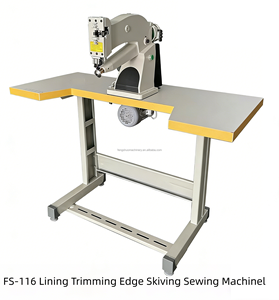 Machine à coudre de découpe et de finition de doublures FS-116 avec moteur à engrenages 220V, 55kg, garantie 1 an, capacité de 720 paires/heure pour doublures intérieures - Product Image 1