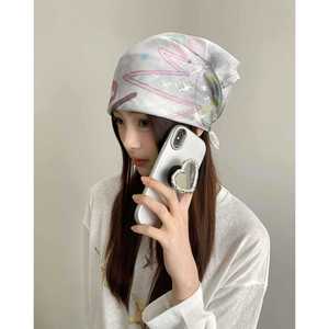 Foulard con Stampa Graffiti in Stile Y2K, <span class=keywords><strong>Turbante</strong></span> Leggero in Rete, <span class=keywords><strong>Bandana</strong></span> per Donna, Abbigliamento Streetwear Estivo per Attività all'Aperto - Product Image 2