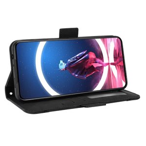Funda de cuero tipo cartera con múltiples ranuras para tarjetas y diseño de rayas para <span class=keywords><strong>ZTE</strong></span> Nubia <span class=keywords><strong>Red</strong></span> <span class=keywords><strong>Magic</strong></span> <span class=keywords><strong>7S</strong></span> <span class=keywords><strong>Pro</strong></span>. - Product Image 5