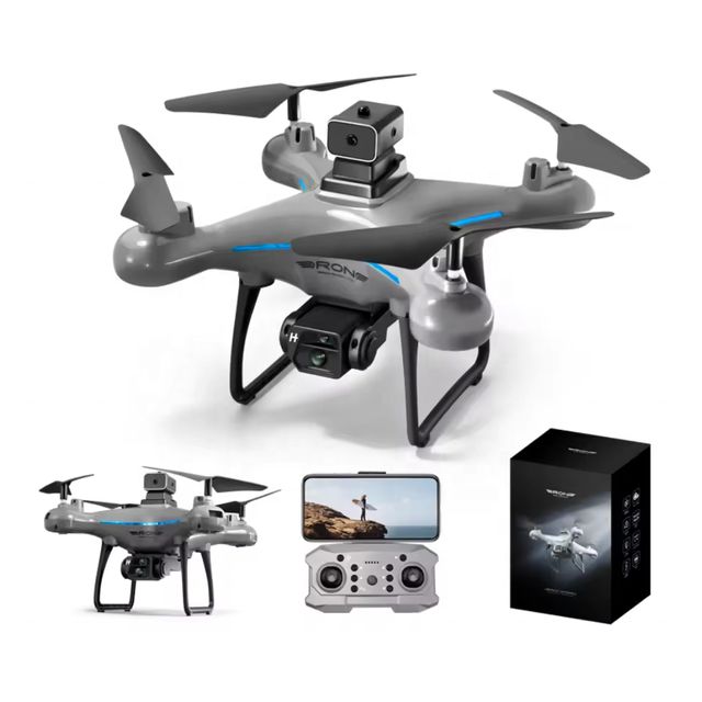 KY102 Mini Dron 4K HD Single Dual Camera Four-way Obstacle Avoidance UAV Intelligent Fixed Height Hovering FPV Drone KY102