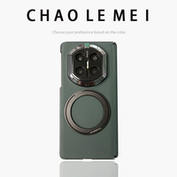 Casing Ponsel Lipat Huawei Mate X7, Pelindung Engsel Penuh, Pelindung Layar Terintegrasi, Kulit Asli dengan Penyangga Putar
