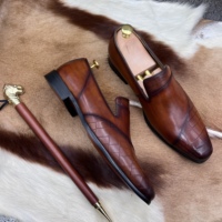 Mocassins pour hommes en cuir véritable, chaussures à enfiler pour affaires et décontracté, mocassins de luxe discrets, 1 paire MOQ