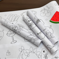 Rollo de Papel Kraft Blanco para Pintar y Dibujar para Niños