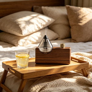 Difusor de Aroma Portátil Mini sin Agua, con Batería Recargable Integrada, Difusor de Aceites Esenciales de Madera Real - Product Image 3