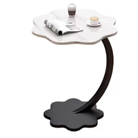 Petite table d'appoint pour canapé, table basse, table à thé ronde en forme de nuage, table basse multifonctionnelle pratique