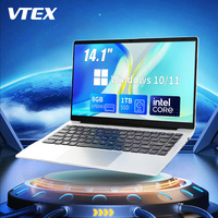 14.1 "IPS écran affaires Ultra mince ordinateurs portables ordinateur Win10/11 léger Portable ordinateur portable bureau étudiant bas prix