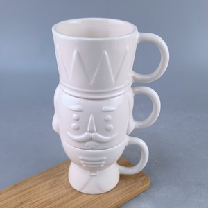 Mug à <span class=keywords><strong>café</strong></span> en céramique de dessin animé avec design de marionnette de soldat, bouchon de paille, emballage en boîte de couleur, passe au lave-vaisselle, cadeau de Noël pour un usage domestique - Product Image 6