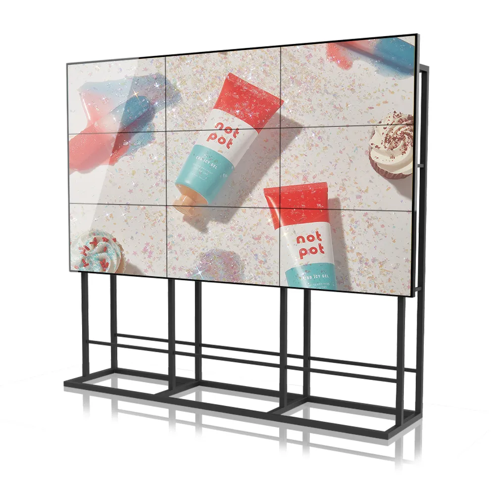 55 Inch Hd Lcd Video Muur Bedieningspaneel Reclame Scherm Monitoring Null Splicing Scherm