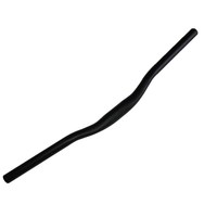 Guidon de vélo plat en alliage d'aluminium 31,8 mm noir pour VTT, durable, droit et en forme de bec d'oiseau