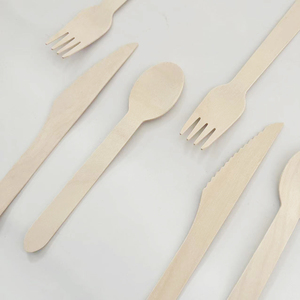 Direkt vom Hersteller: Einweg-Holzlöffel 160mm Modernes Besteck 10000 Stück/Box Biologisch Abbaubar für Partys - Product Image 1