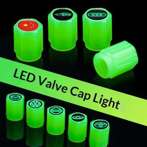 Capuchons de valve de pneu de voiture fluorescents universels, moulés par injection, qui brillent dans le noir, pour voitures, vélos, motos - Product Image 2