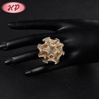 Bague de fiançailles de haute qualité style fleur, plaquée or 18 carats, bijoux fins à la mode
