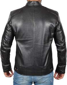 Chaqueta de Motociclista de Cuero PU sin Costuras y Transpirable para Hombre, Estilo Casual de Invierno, Servicio OEM, Personalizable - Product Image 5