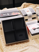 Emballages alimentaires jetables en bois pour sushis, gâteaux et snacks à emporter, avec pelliculage mat, recyclables et biodégradables, vente en gros