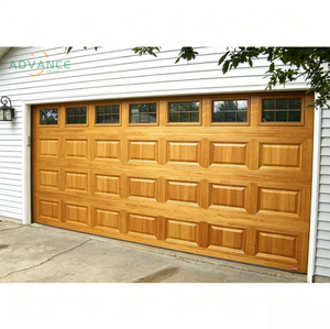 Porte de <span class=keywords><strong>garage</strong></span> sectionnelle en panneaux d'aluminium, aspect élégant, isolation thermique en mousse PU, styles de panneaux variés, kits de quincaillerie complets - Product Image 3