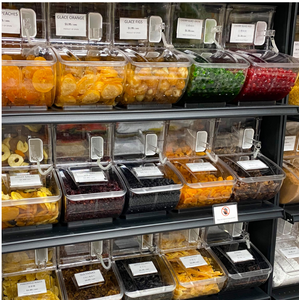 Cửa hàng bán lẻ siêu thị nhựa PC hạt ngũ cốc Acrylic Kẹo hộp và bin số lượng lớn thực phẩm container với Scoop - Product Image 4