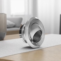 RS DUK 304 Buse de jet à bille en acier inoxydable, diffuseur à longue portée, faible bruit, haute performance, pour aéroports, gymnases, réglable et à fixation fixe
