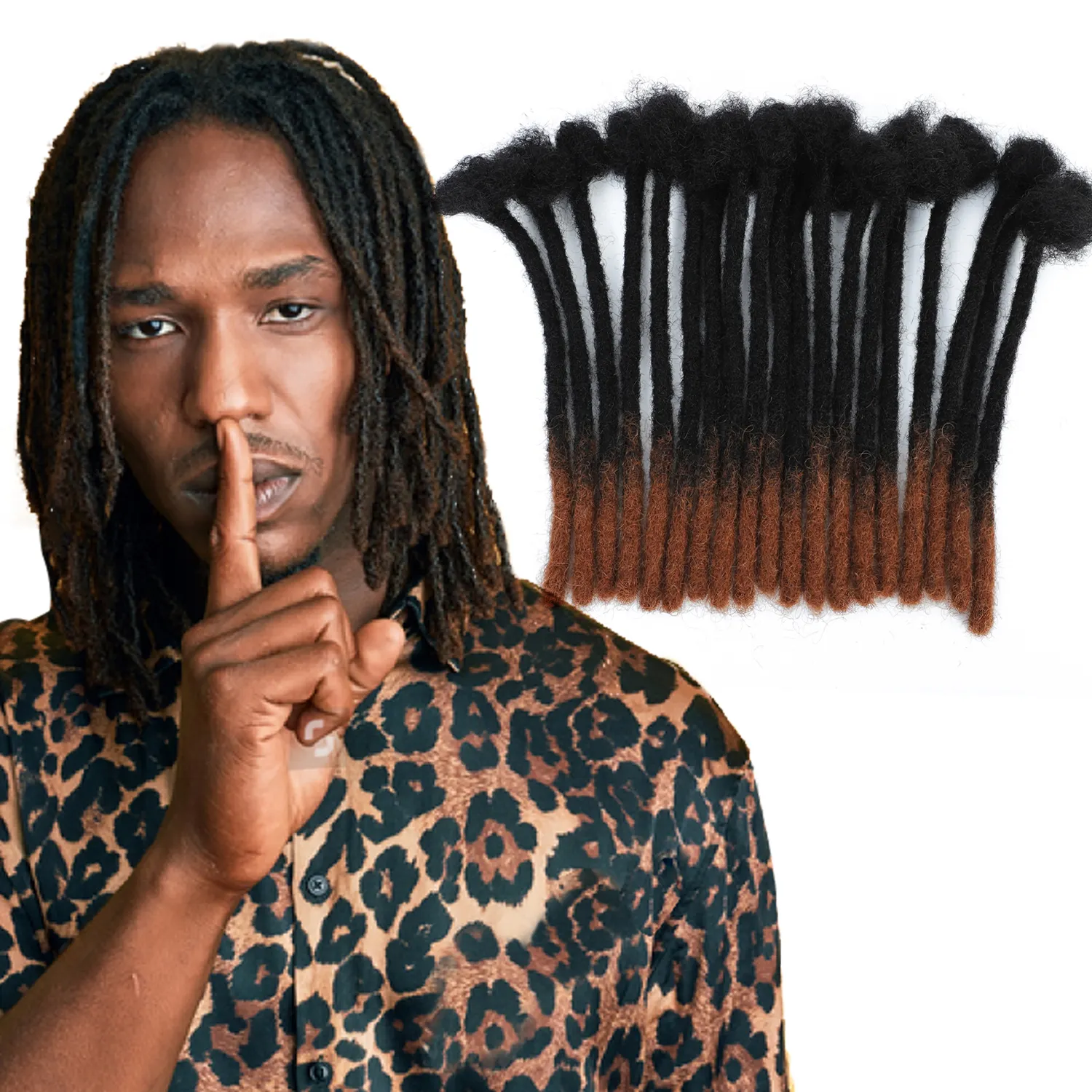 Braiding for afro women and men straight hand made crochet natural braid locs crochet human hair dreadlock extensions