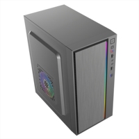 Factory Direct Micro ATX Mini ITX Gaming PC Case SPCC Steel Mid Tower Silent 2 Fans Cooling Desktop Computer Chassis PC Cabinet