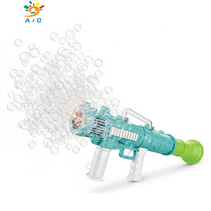 אקדח בועות סופר מסתובב חשמלי לילדים, צבעוני, דגם AJB Dazzling Light, צעצוע בועות לילדים - Product Image 1