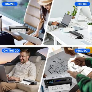 Impresora Portátil Phomemo Mejorada con Pantalla Táctil M832D, Impresora Térmica sin Tinta Bluetooth, Impresora A4 y Carta para Viajes/Negocios - Product Image 6