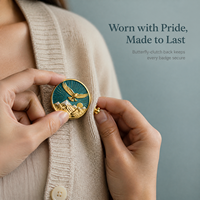 Cuivre personnalisable pour badges sur le thème de l'amour, logo personnalisé pour sacs à dos, vestes en jean et commandes en gros