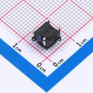 TS017-CBY1FH4.3 Tactile Switch Through hole-4P,6.2x6.2mm Switch Single Pole Single Throw Round Button 2.5N Through Hole - Product Image 2