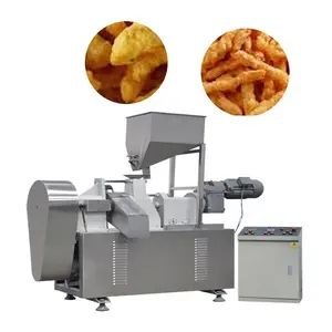 Yüksek kaliteli Cheetos mısır bukleler Kurkure Niknaks aperatif yemek yapma makinesi