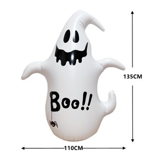 Inflatable Halloween Ghost And Pumpkin Yard Decor 110X68Cm Outdoor Party Decoration For Holiday Festive Atmosphere - Product Image 2