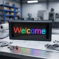 Module d'affichage LED RGB programmable 64*32 pixels P4.75 TCP/IP, panneau d'affichage LED SMD avec boîtier en acier pour affichage LED de parking