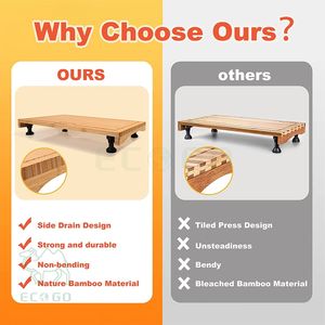 Tablas de cortar grandes de bambú, cubiertas de quemador de estufa, cubiertas superiores de estufa, tablero de fideos de cubierta de estufa para 2 quemadores - Product Image 5