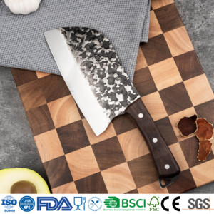 उच्च गुणवत्ता वाले स्टेनलेस स्टील ने पेशेवर स्टील जाली रसोई को साफ करने वाले चाकू जापानी तेज रसोई चाकू - Product Image 4